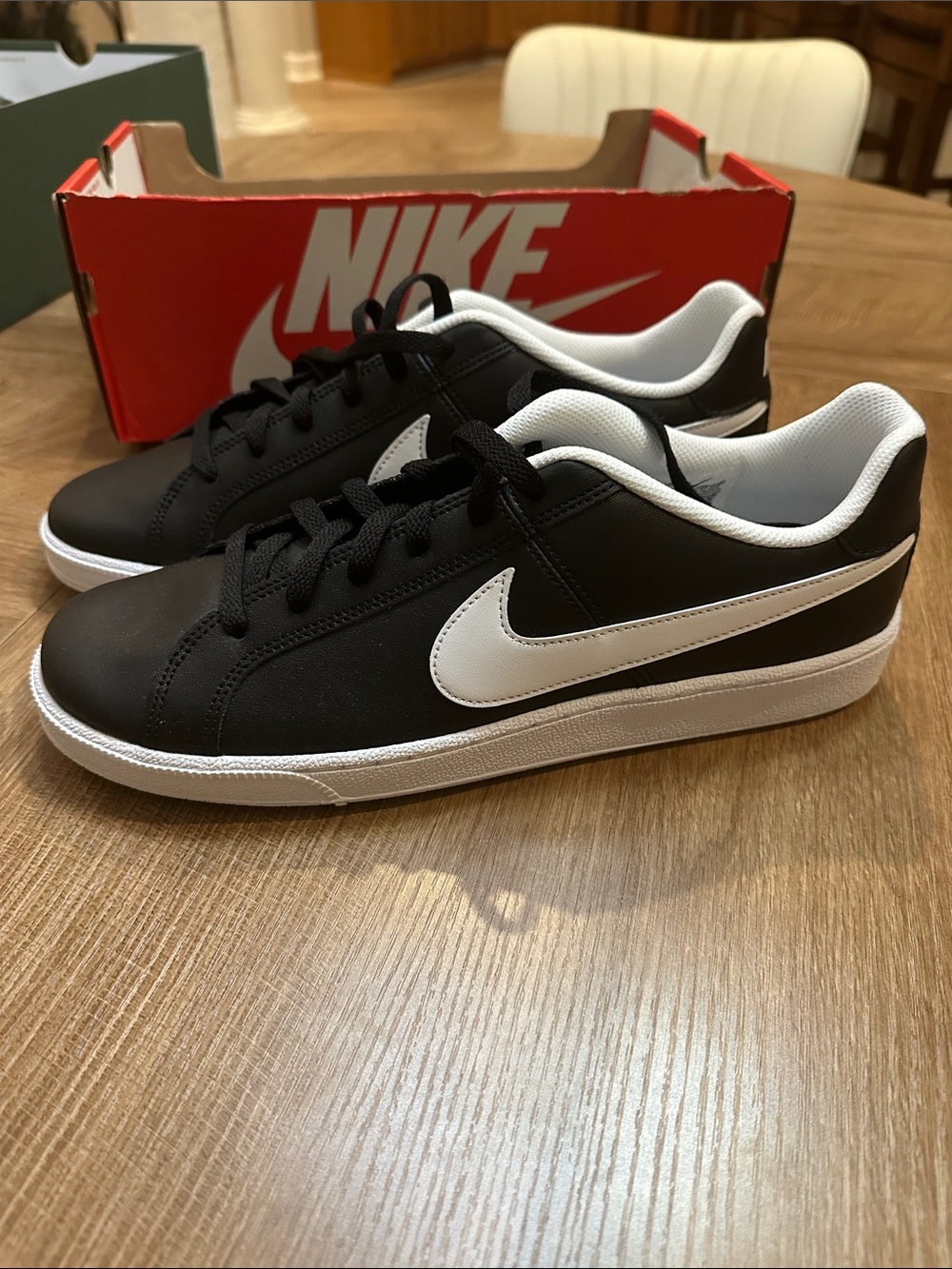 Nike Black and White Low-Top Sneakers